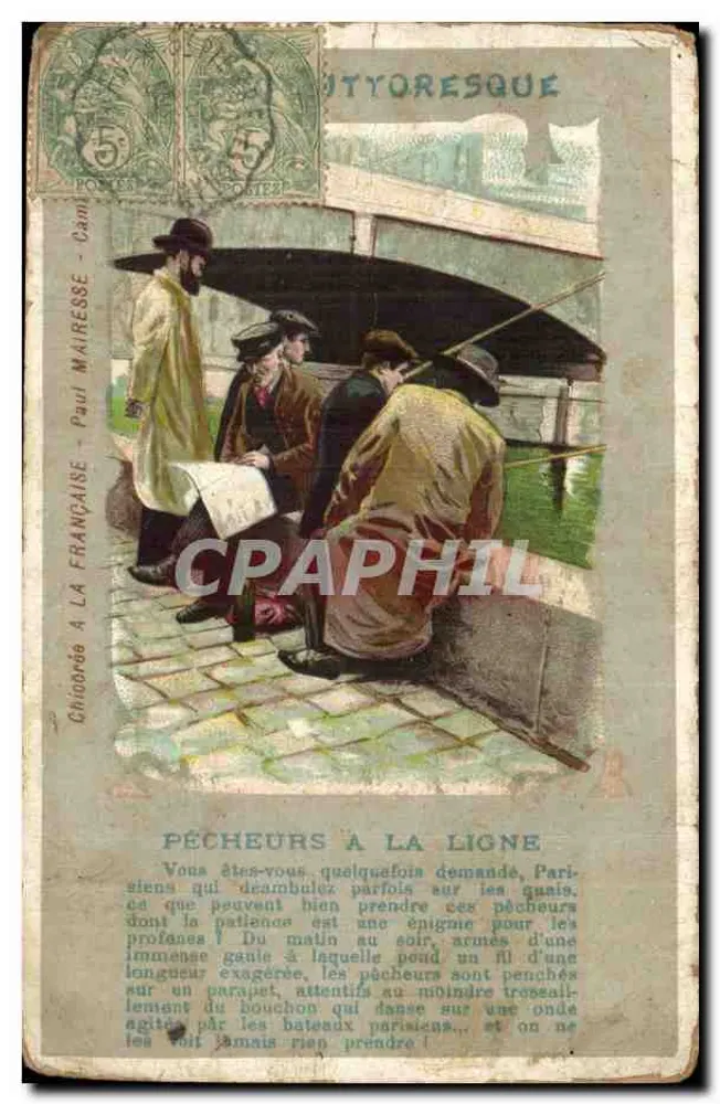 Pescadores à vara — Paul Mauresse — Châtaigneraie - Frente
