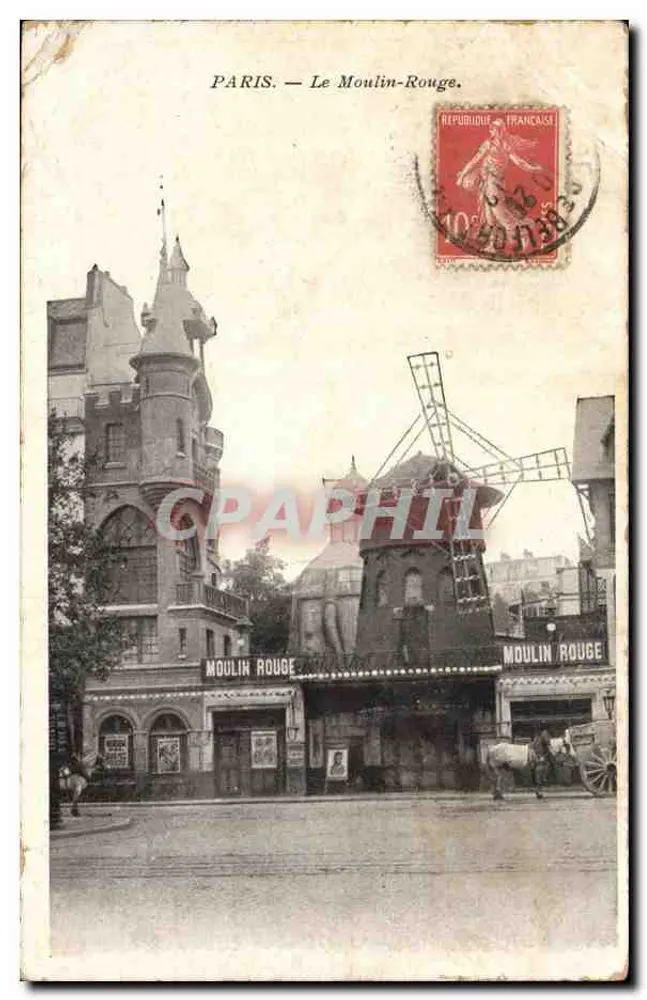 Paris — O Moulin-Rouge — Editor: C. L. B. n° 123 - Frente