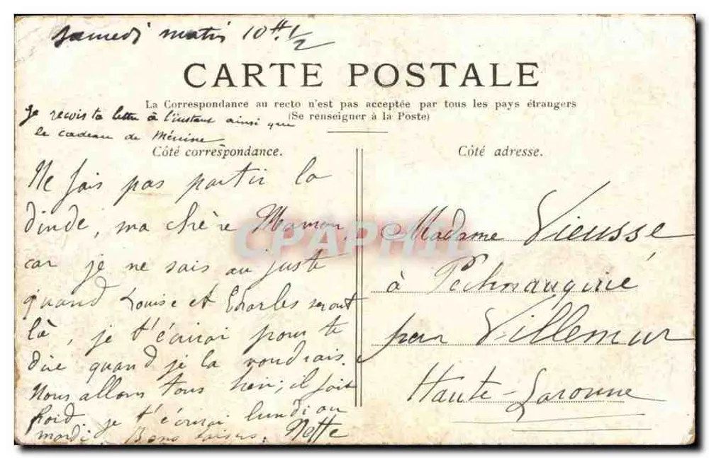 Paris — O Moulin-Rouge — Editor: C. L. B. n° 123 - Verso