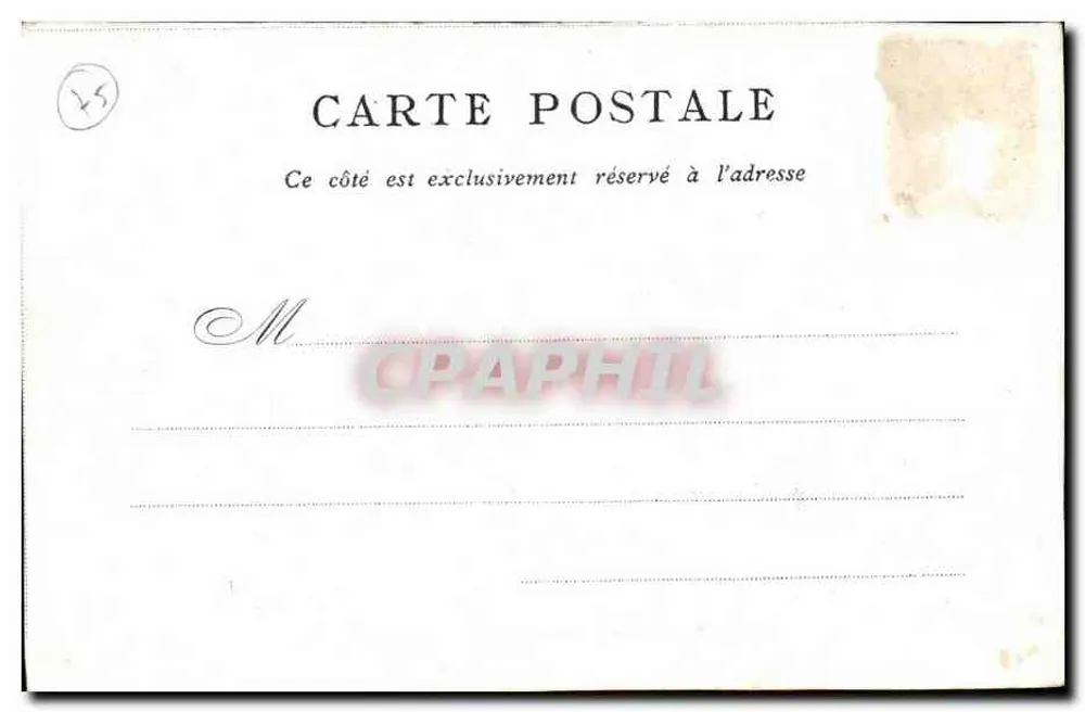 Ponte do Instituto — Vista de Paris — Editado pelo Bon Marché - Verso