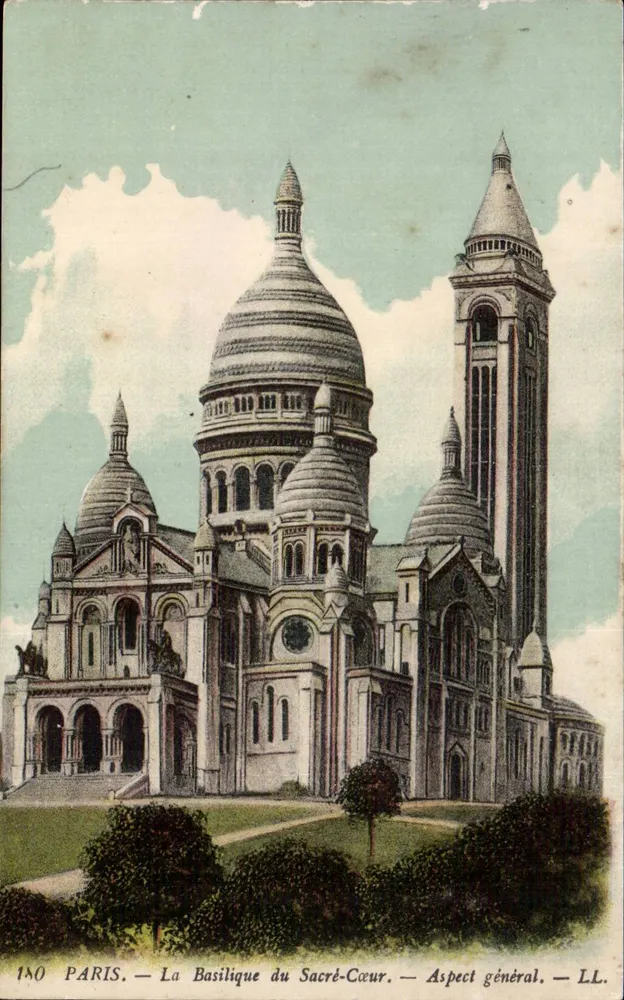 Paris — A Basílica do Sagrado Coração — Aspecto geral — LL. — N° 180 - Frente
