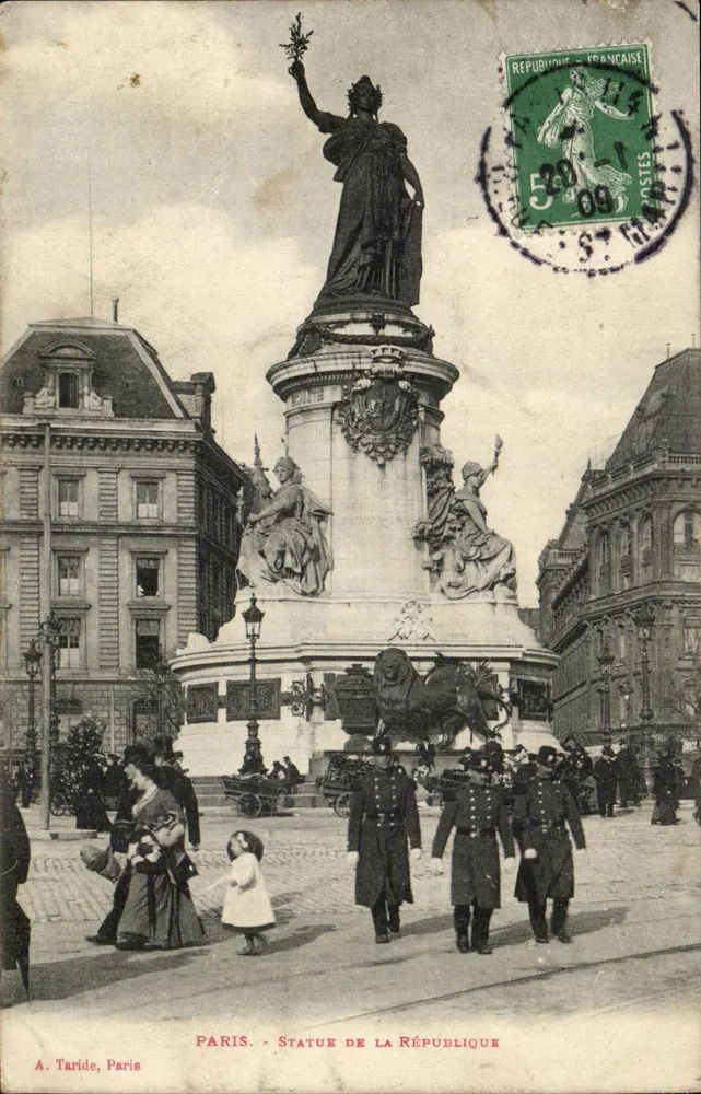 Paryż — Statua Republiki — A. Taride, Paryż - Awers