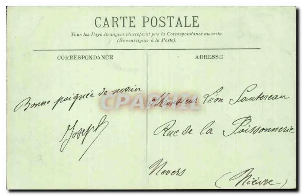 PARIS — A Igreja de São Eustáquio — LL. — Confecção para Damas e Meninas - Verso