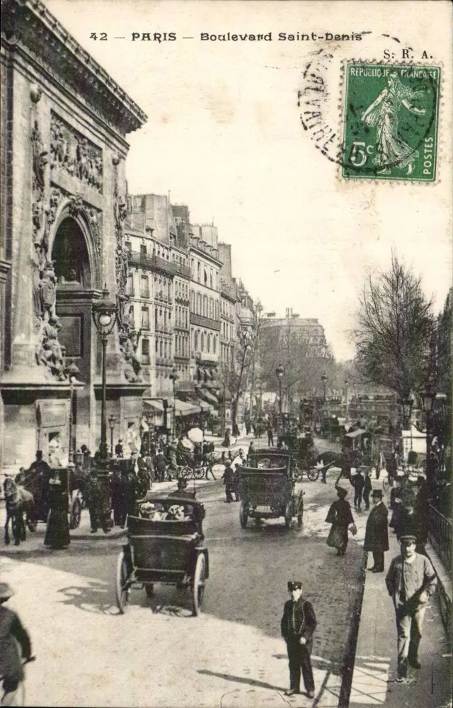 Paris — Boulevard Saint-Denis — S.R.A. Editora, n°42 - Frente