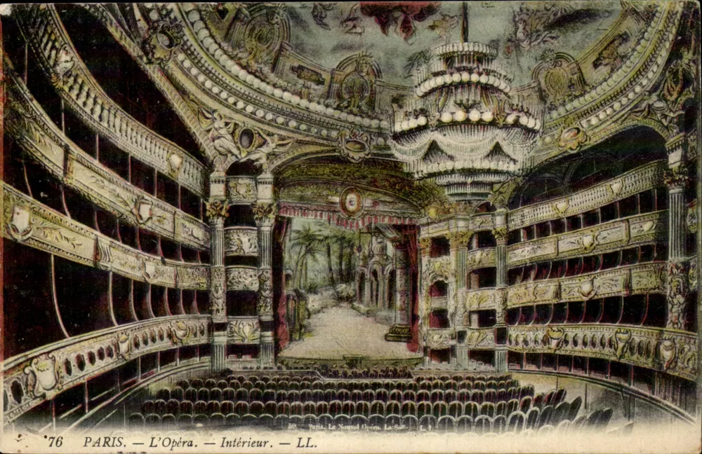 PARIS — O Ópera — Interior — LL. — Paris, O Novo Ópera, A Sala - Frente