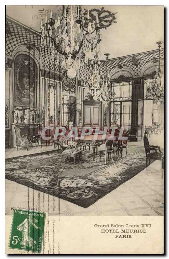 Großer Salon Louis XVI — Hotel Meurice, Paris - Vorderseite
