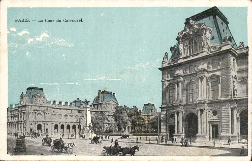 Paris — A Cour do Carrousel — Editor não visível - Frente