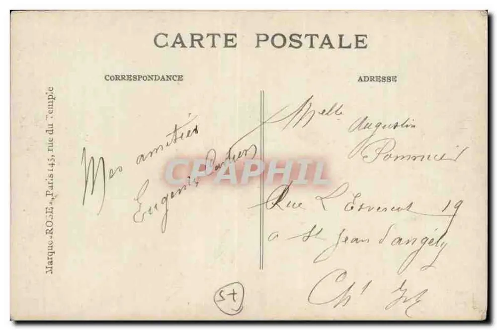 Paris - Der Pont-Neuf - Der Eingang zur Rue du Pont-Neuf — Verlag ROSE, n°76 - Rückseite