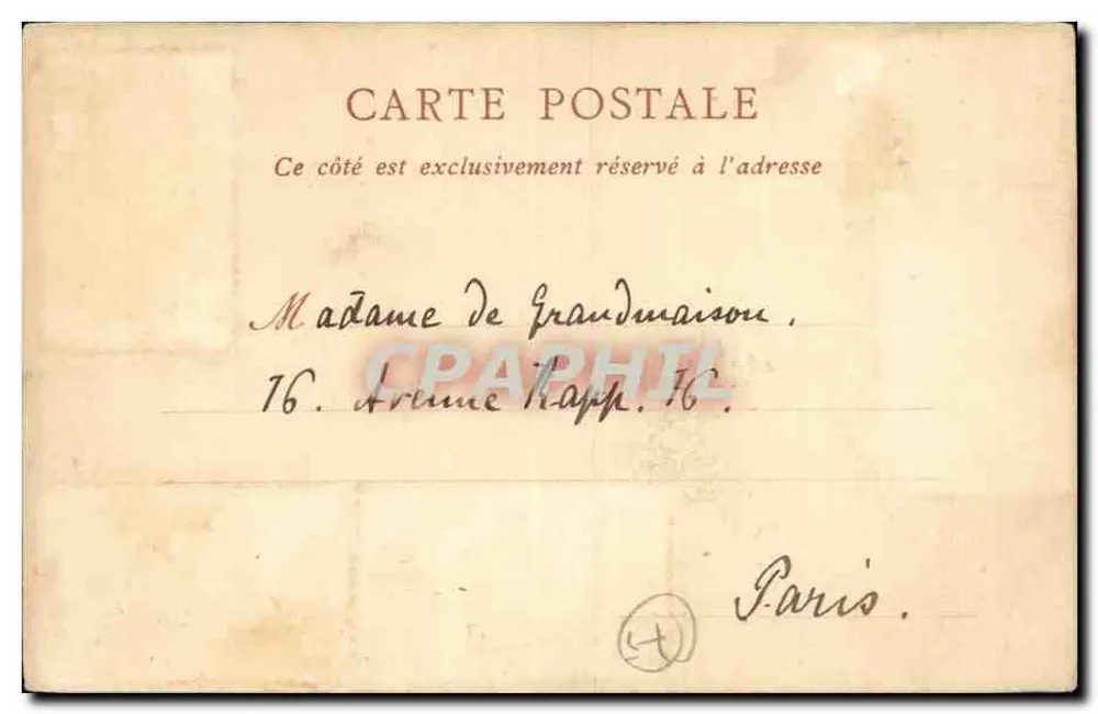 Weltausstellung 1900 — Mobile Plattform, Quai d'Orsay — ND Phot - Rückseite