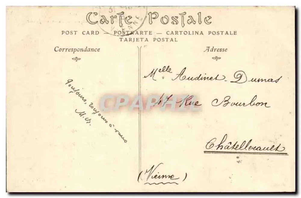 Paris — Die Brücke des Wechsels und das Palais de Justice — unbekannter Verlag, Nr. 306 - Rückseite