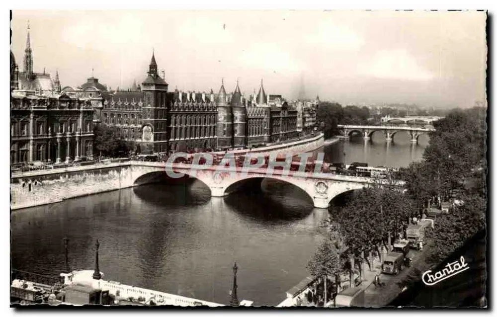 Paris — A Conciergerie e a Sena — Edições Chantal - Frente