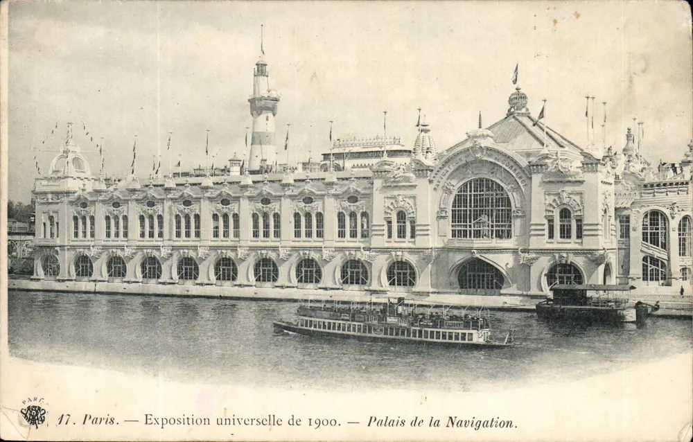 Paris — Exposição Universal de 1900 — Palácio da Navegação - Frente