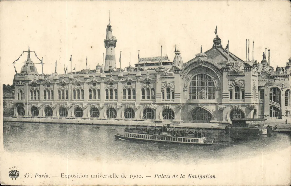 Paris — Weltausstellung 1900 — Palast der Navigation - Vorderseite