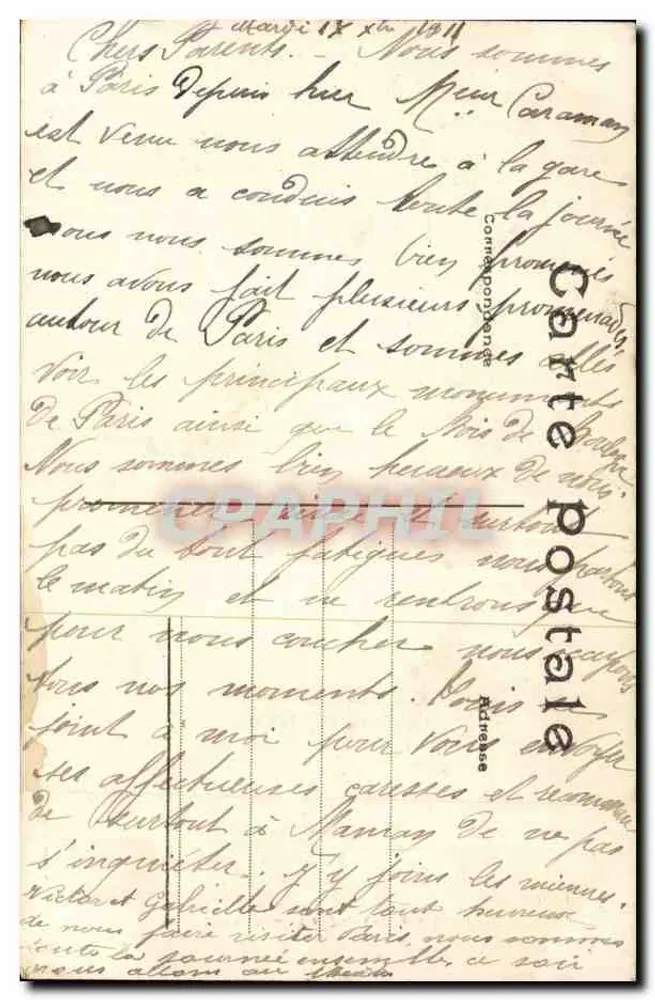 Paris — Porta Saint-Denis — P.A. (editor) - Verso