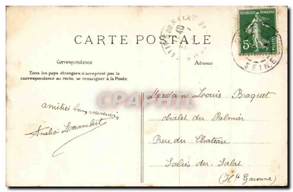 PARIS — Handelsgericht und Conciergerie — C.E.D. - Rückseite