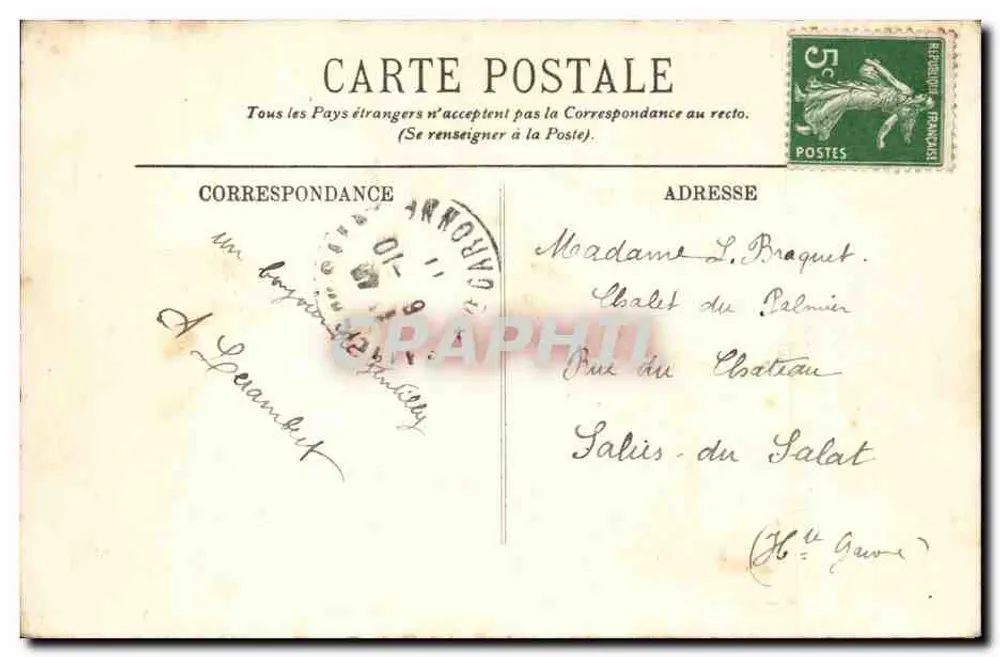 PARIJS — Het Palais du Luxembourg — LL. — n° 158 - Achterkant