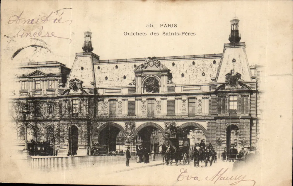 Guichets des Saints-Pères — Paryż — Wydawca Eva Maury, n°55 - Awers