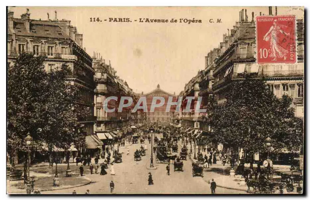 Paris - A Avenida da Ópera — C.M. — n°114 - Frente