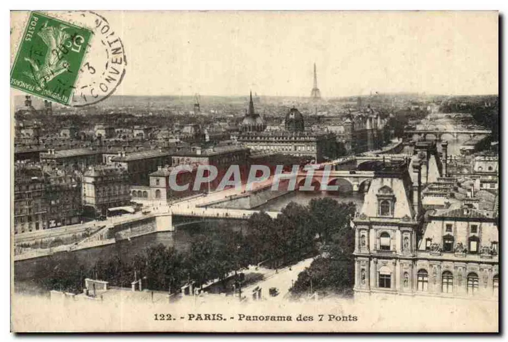 Paris — Panorama dos 7 Pontes — n° 122 - Frente