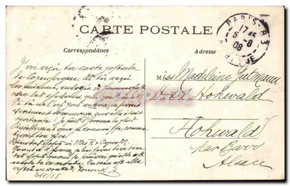 PARIS — O Boulevard Bonne-Nouvelle — Editora Desconhecida, n° 108 - Verso