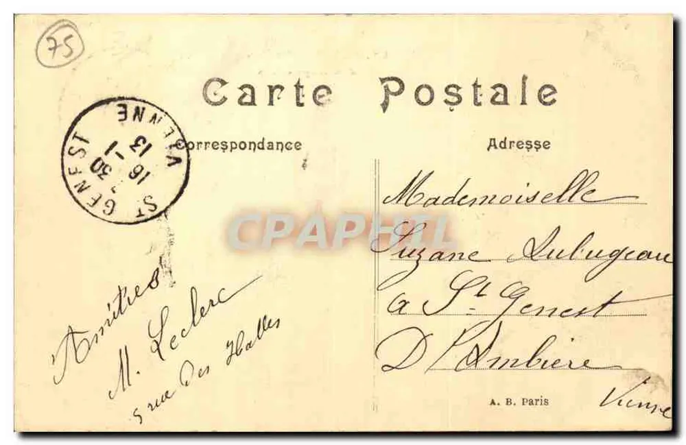 Paris — Boulevard des Capucines — editor desconhecido, n° 24 - Verso