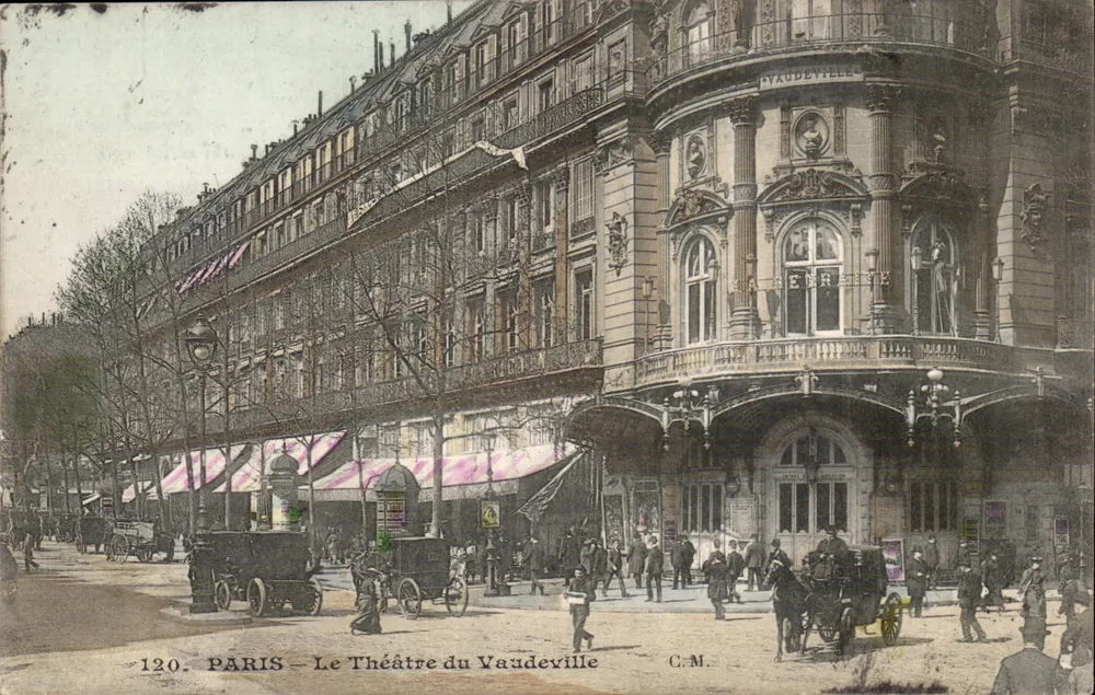 PARIS — O Teatro do Vaudeville — C.M. n°120 - Frente