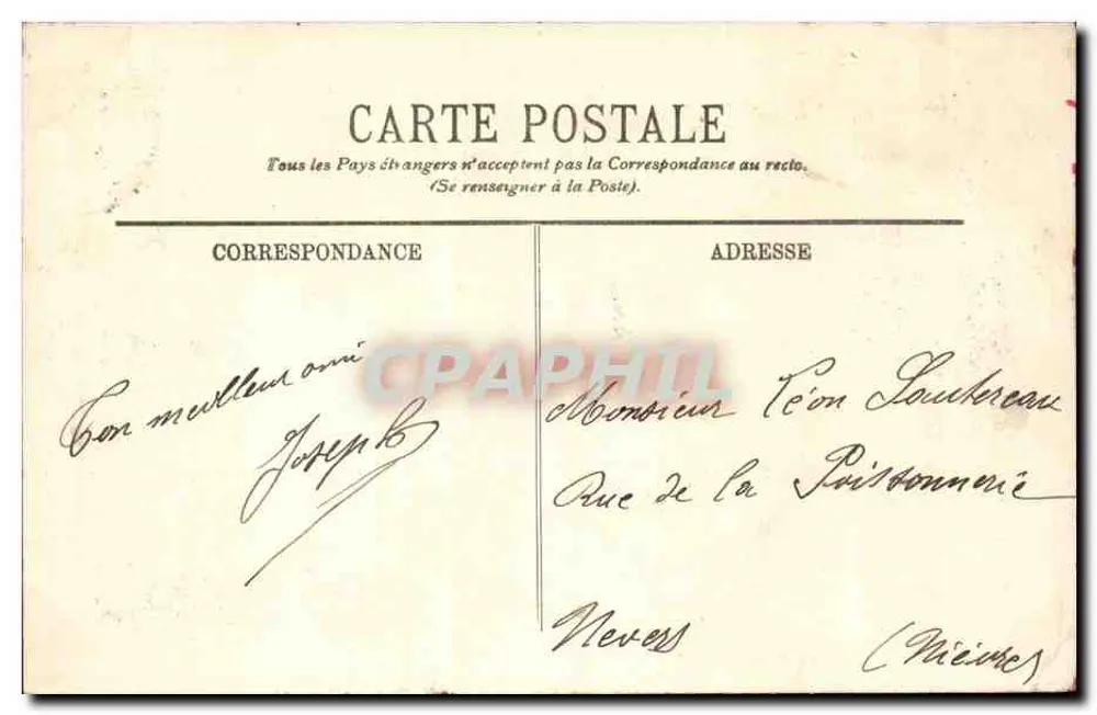 Paris — O Boulevard Saint-Martin — LL - Verso