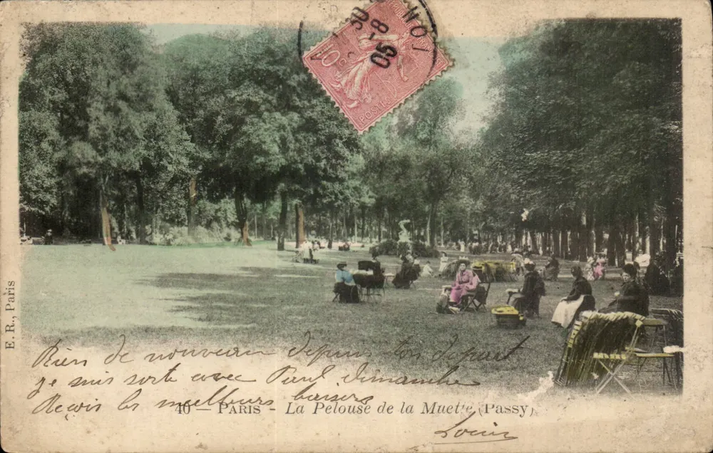 La Pelouse de la Muette (Passy) — Paris — E.R. Paris, n°40 - Frente