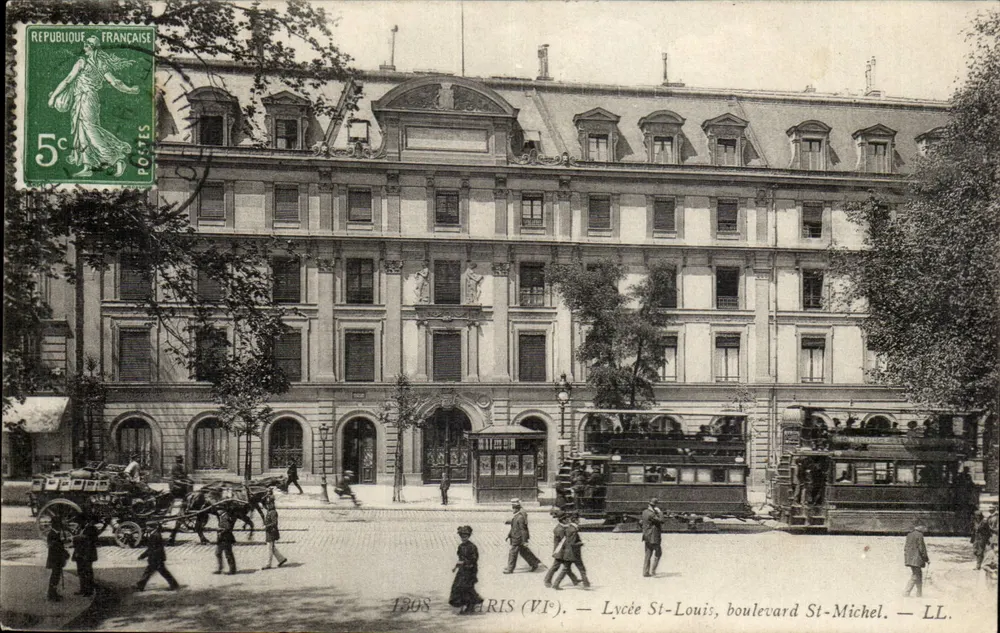Paris (VIe) — Lycée St-Louis, boulevard St-Michel — LL. - Frente