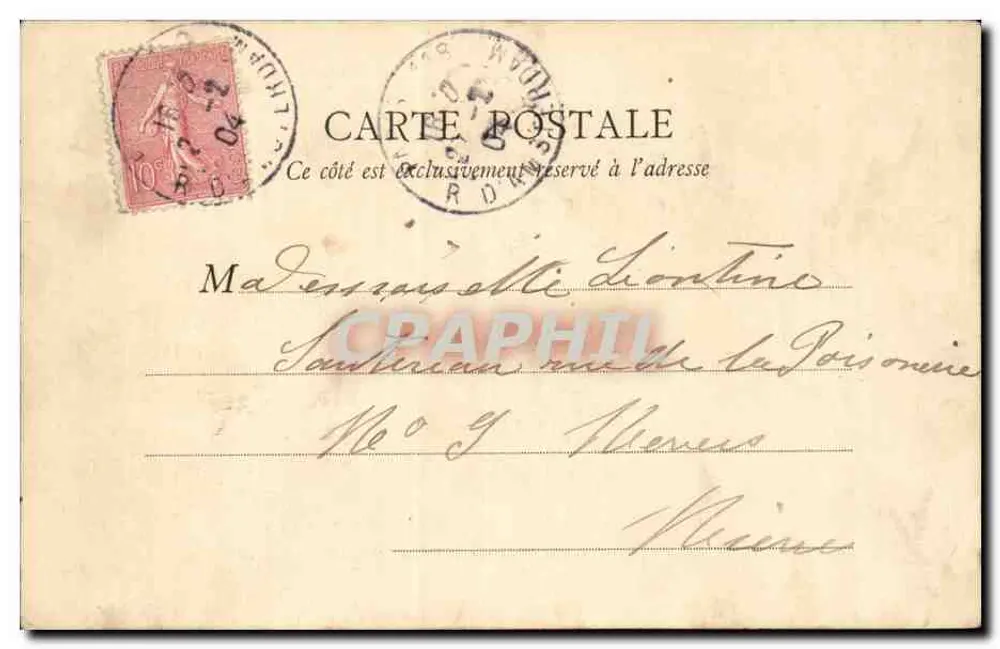 PARIS — O Louvre — A Colunata — B. F., Paris, n°54 - Verso