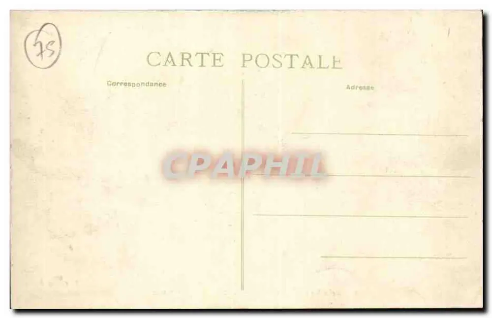 Paris-Venedig — Überschwemmungen 1910 — Rue Poulletier - Rückseite