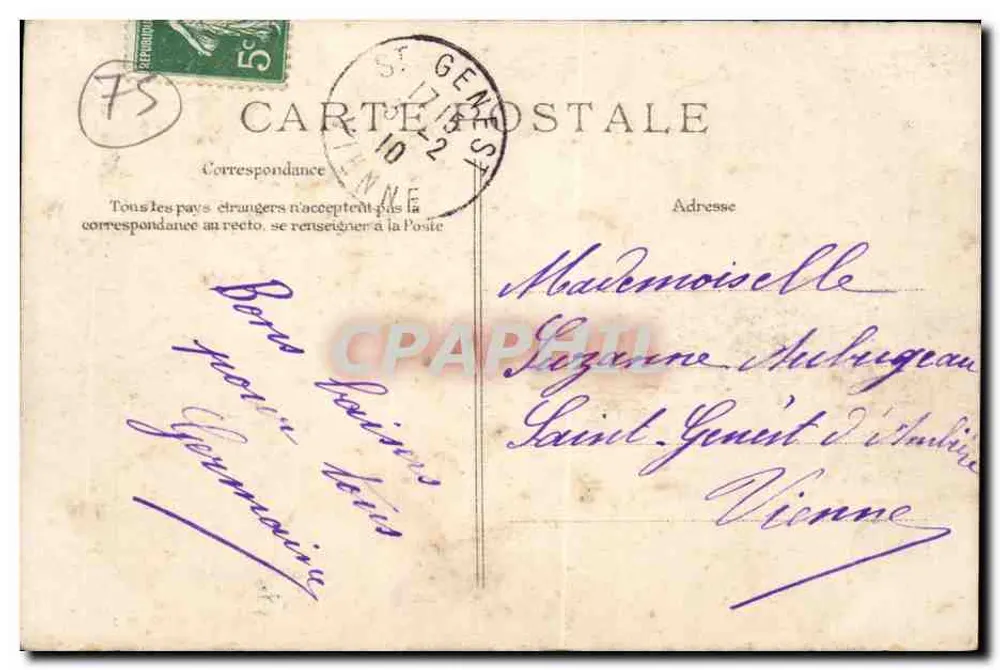 Überschwemmung der Seine — Paris - Rue du Chevaleret — Bau einer Brücke - Rückseite