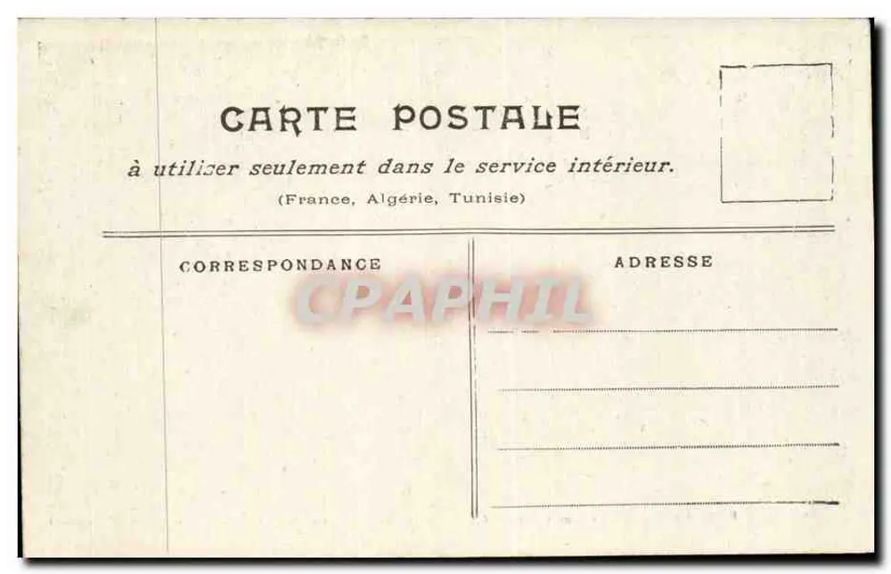 Paris überschwemmt (Januar 1910) — Automobilkanu, rue de l'Université — Sammler Lurde, n° 51268 - Rückseite