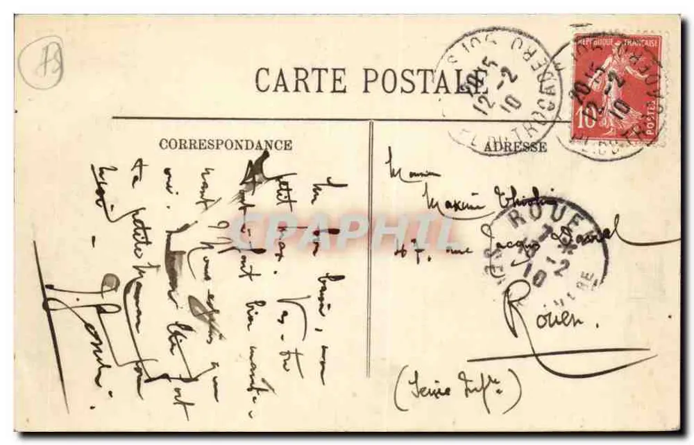 Allaghi a Parigi (Gennaio 1910) — Le Passerelles Rue de Braune — LL. - Verso