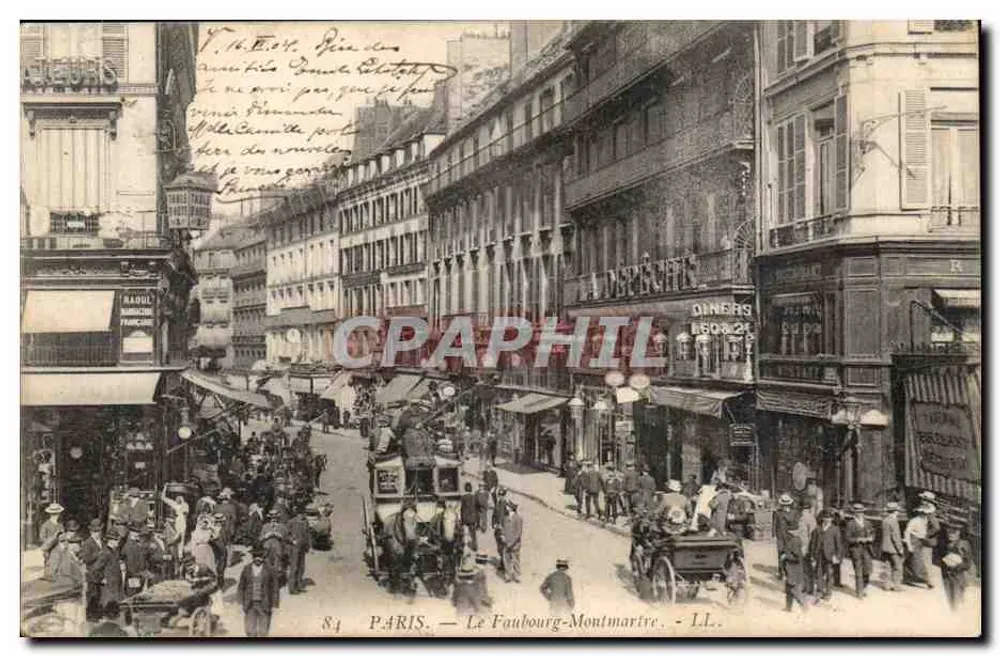 Paris — O Faubourg-Montmartre — L.L. - Frente