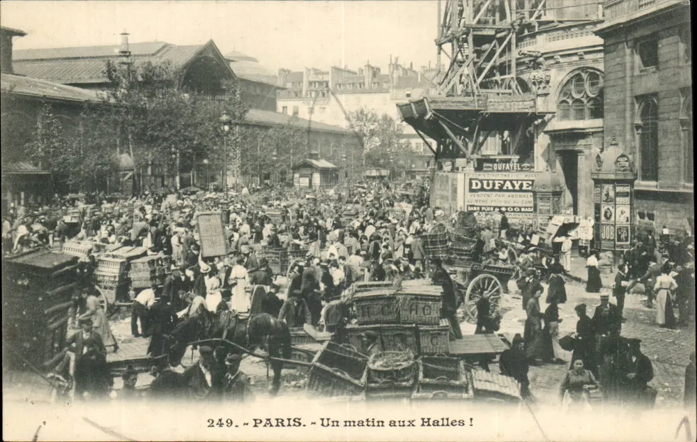 Paris — Uma manhã nas Halles! — Dufaye, n°249 - Frente