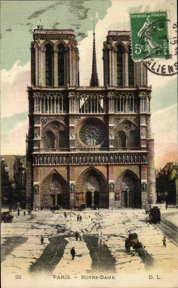 PARIS — Notre-Dame — D. L. n°22 - Frente