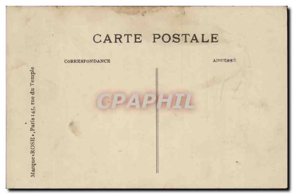 Paris-Notre-Dame — fachada e o parvis — editor Marque ROSE, n° 4052 - Verso
