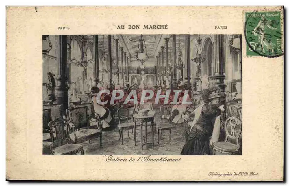 Möbelgalerie — Au Bon Marché — Photographie von N.D. Plot - Vorderseite