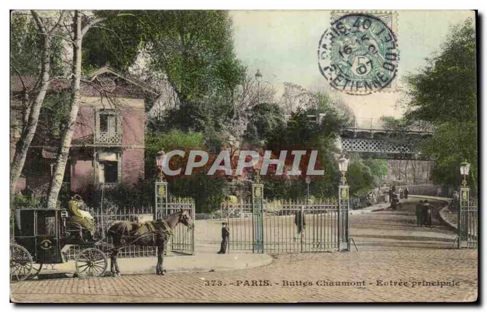 Buttes Chaumont — Entrada principal — 373 - Frente