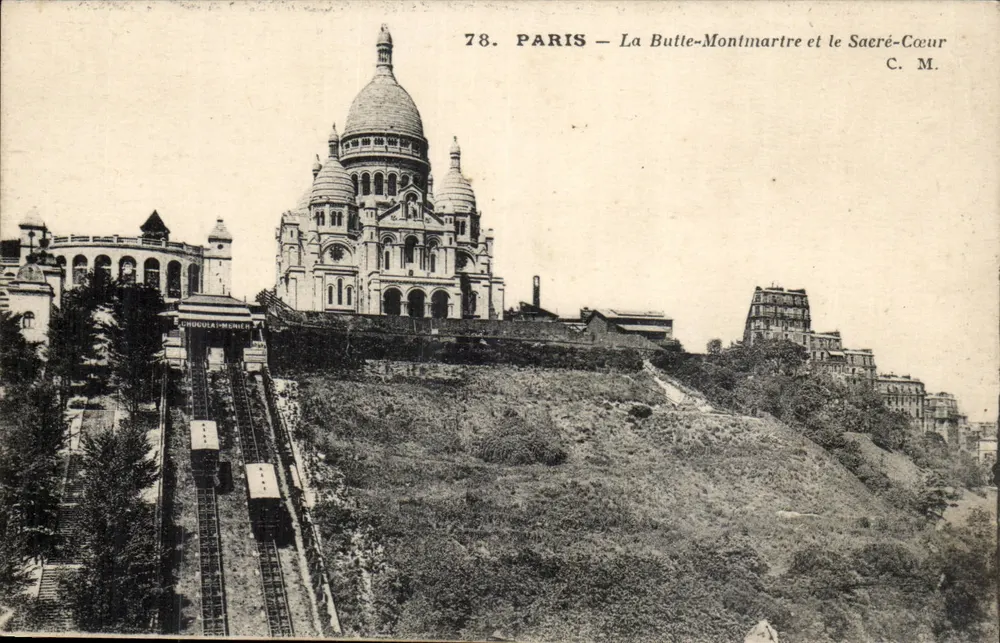 Paris — Ansicht von Butte-Montmartre und dem Sacré-Cœur — C. M. n°78 - Vorderseite