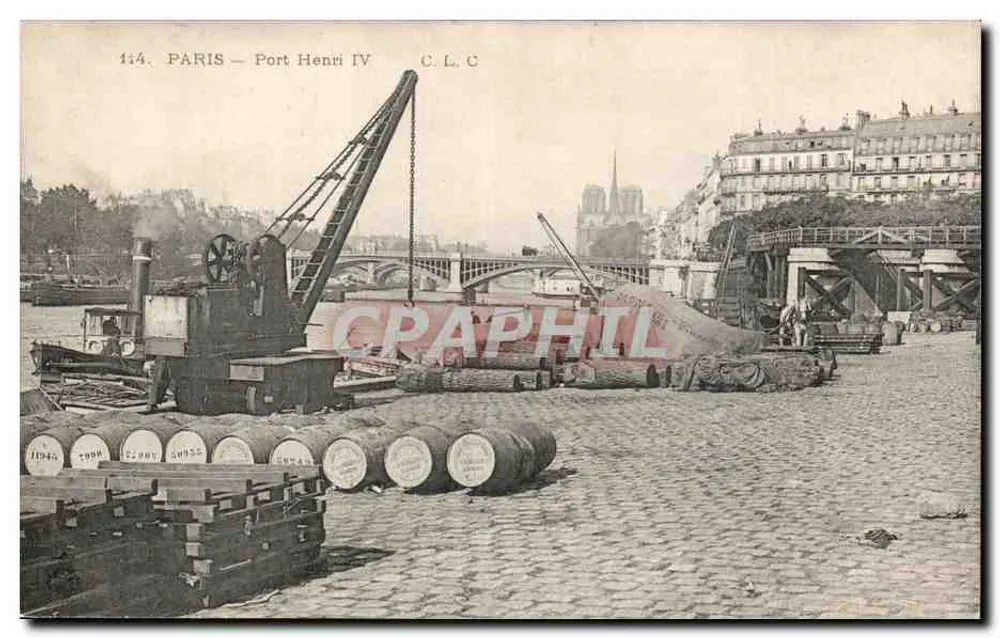 Paris — Porto Henri IV — C.L.C. — n° 414 - Frente
