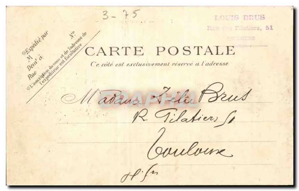 Paris - Rue Lafayette — P.P.C. — Paris — n°340 - Verso