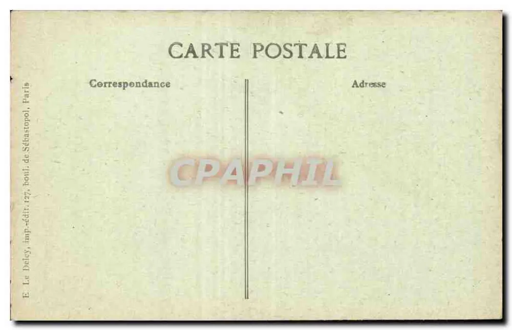 Rue Lhomond, 7 — Ehemalige Poststraße — Paris von einst, Serie 67, Verlag B.D. - Rückseite