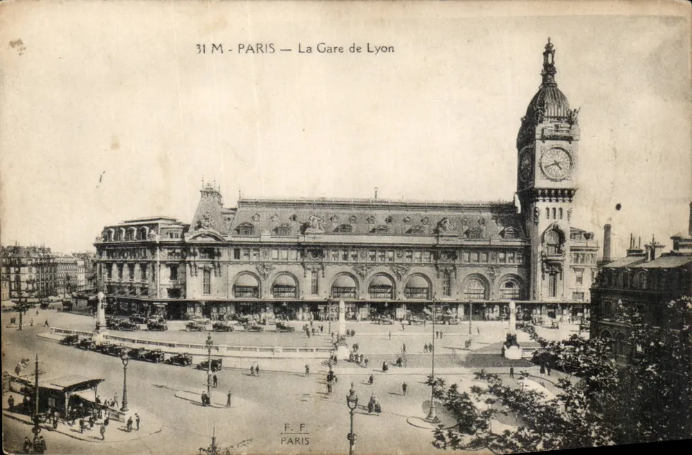 Paris — A Estação de Lyon — F.F. Paris, n°31 M - Frente