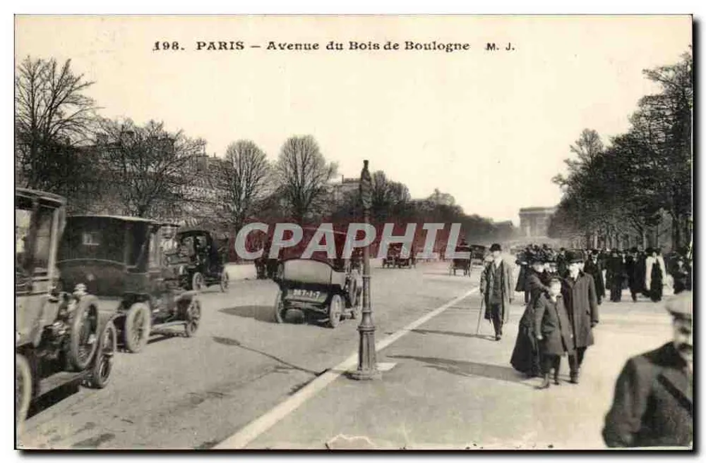 Paris — Avenue du Bois de Boulogne — M. J. - Vorderseite