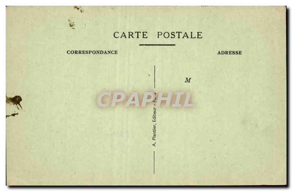 Sargenkapelle — Paris-Montmartre — Nr. 3. Sargenkapelle — A. Plantier, Verleger - Paris - Rückseite