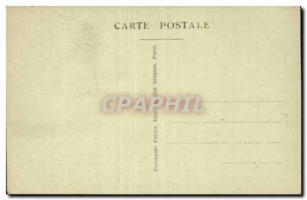 Cabaret du Néant - Paris-Montmartre - n° 1, Salle d'Intoxication — Verleger Photonnée Frères, Paris - Rückseite