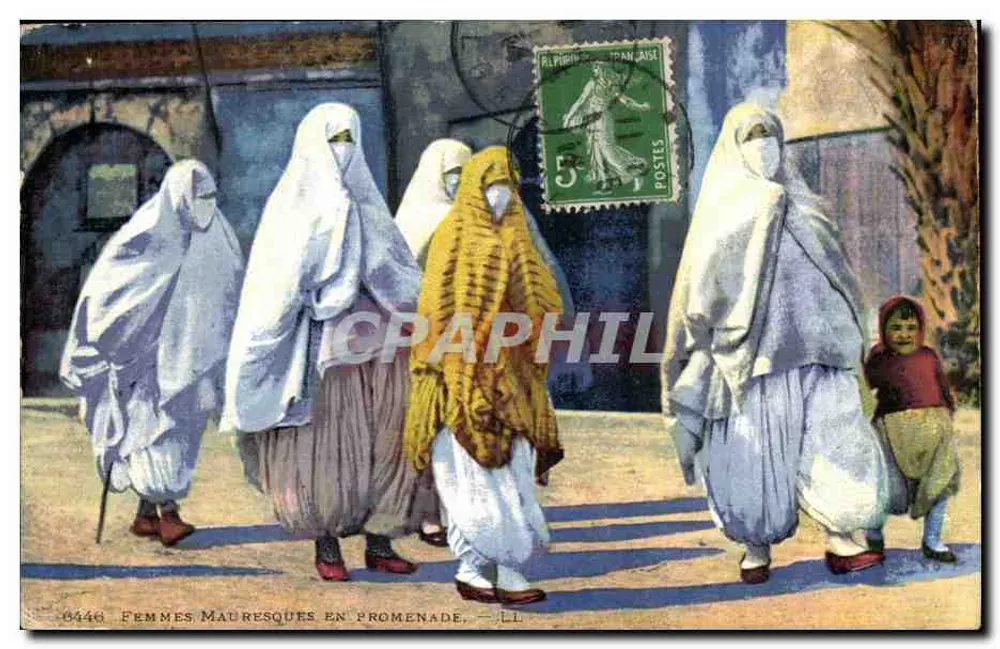 Mauresische Frauen auf Spaziergang — LL — Verlag LL, Nr. 446 - Vorderseite