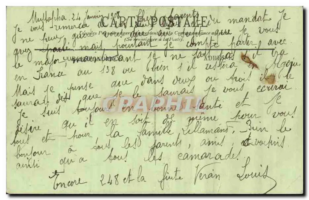 Beduinenfrauen vor ihrem Hütten — SCÈNES ET TYPES — LL n° 6088 - Rückseite